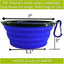2 Pak XL 34oz Collapsible Travel Bowls for Larger Pets