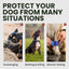 Breathable Metal Basket Dog Muzzle for Large Dogs with Leather Straps