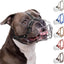 Breathable Metal Basket Dog Muzzle for Large Dogs with Leather Straps