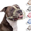 Breathable Metal Basket Dog Muzzle for Large Dogs with Leather Straps