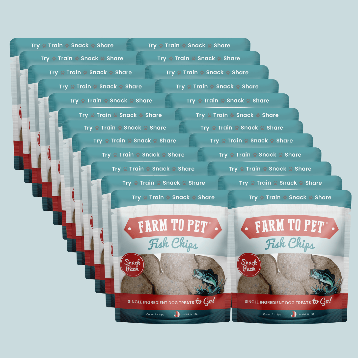 Fish Chips Snack Pack Bundles | Dog Treats for Training & Travel