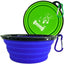 2 Pak XL 34oz Collapsible Travel Bowls for Larger Pets