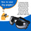 NVTED Dog Sunglasses with Adjustable Strap for Medium or Large Dog