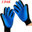 Mr. Peanut's 2 Pak HanD 259 Silicone Pins Pet Grooming Gloves